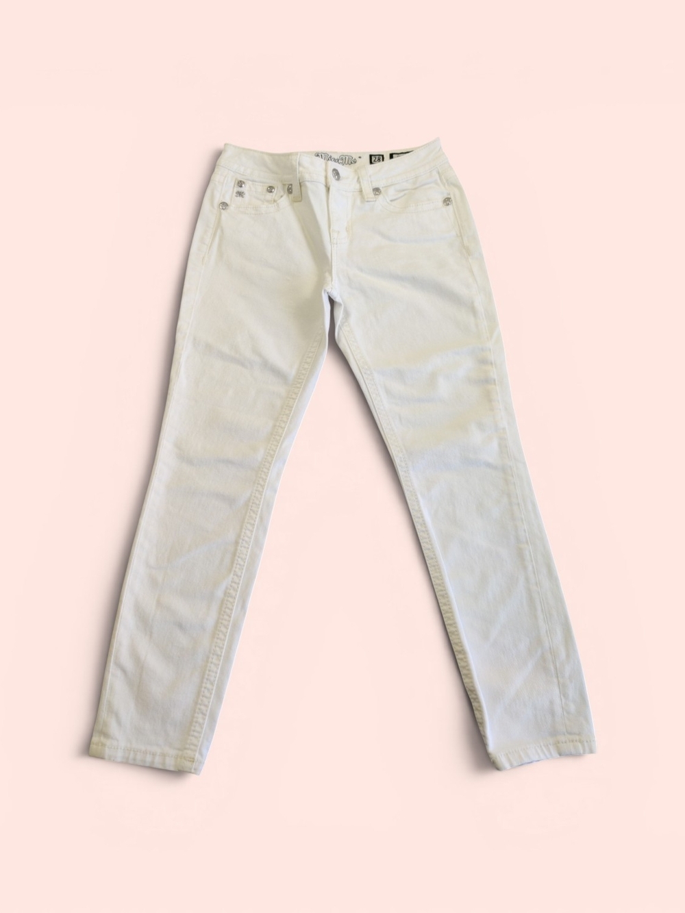 Miss Me White Skinny Jeans